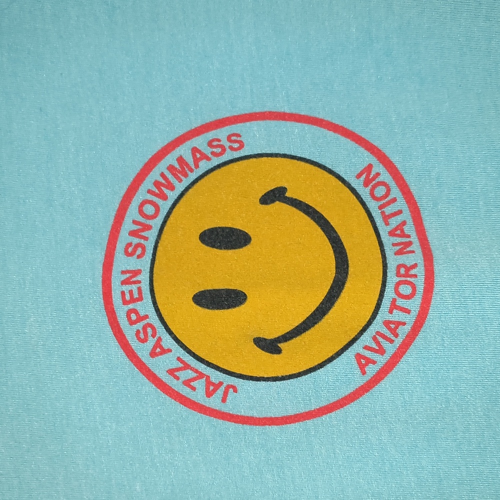 Aviator Nation Smiley Boyfriend Tee Size L - Picture 2 of 5